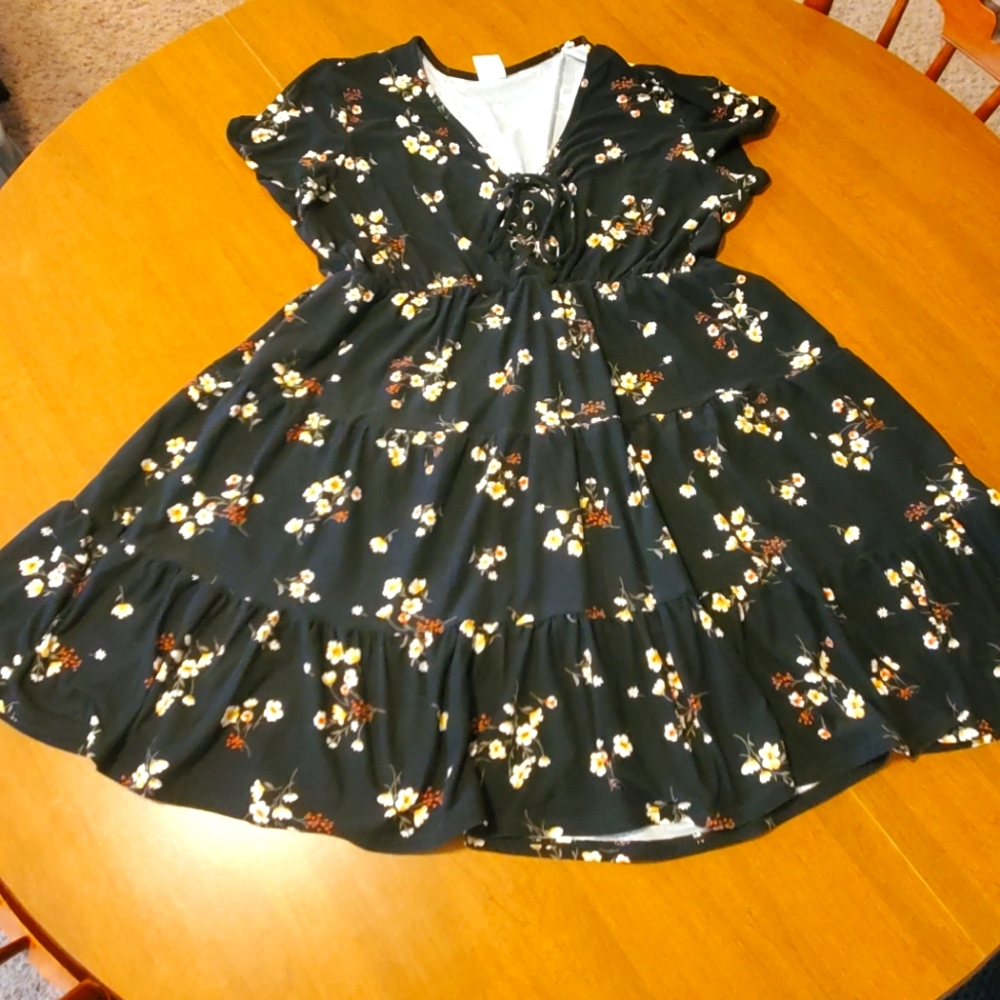 No Boundaries Black Flutter Sleeve Sundress